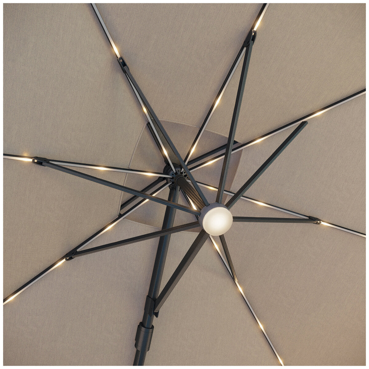 Seasons Sentry By Atleisure Solar LED Cantilever Umbrella - SuperSaverAU - view 6