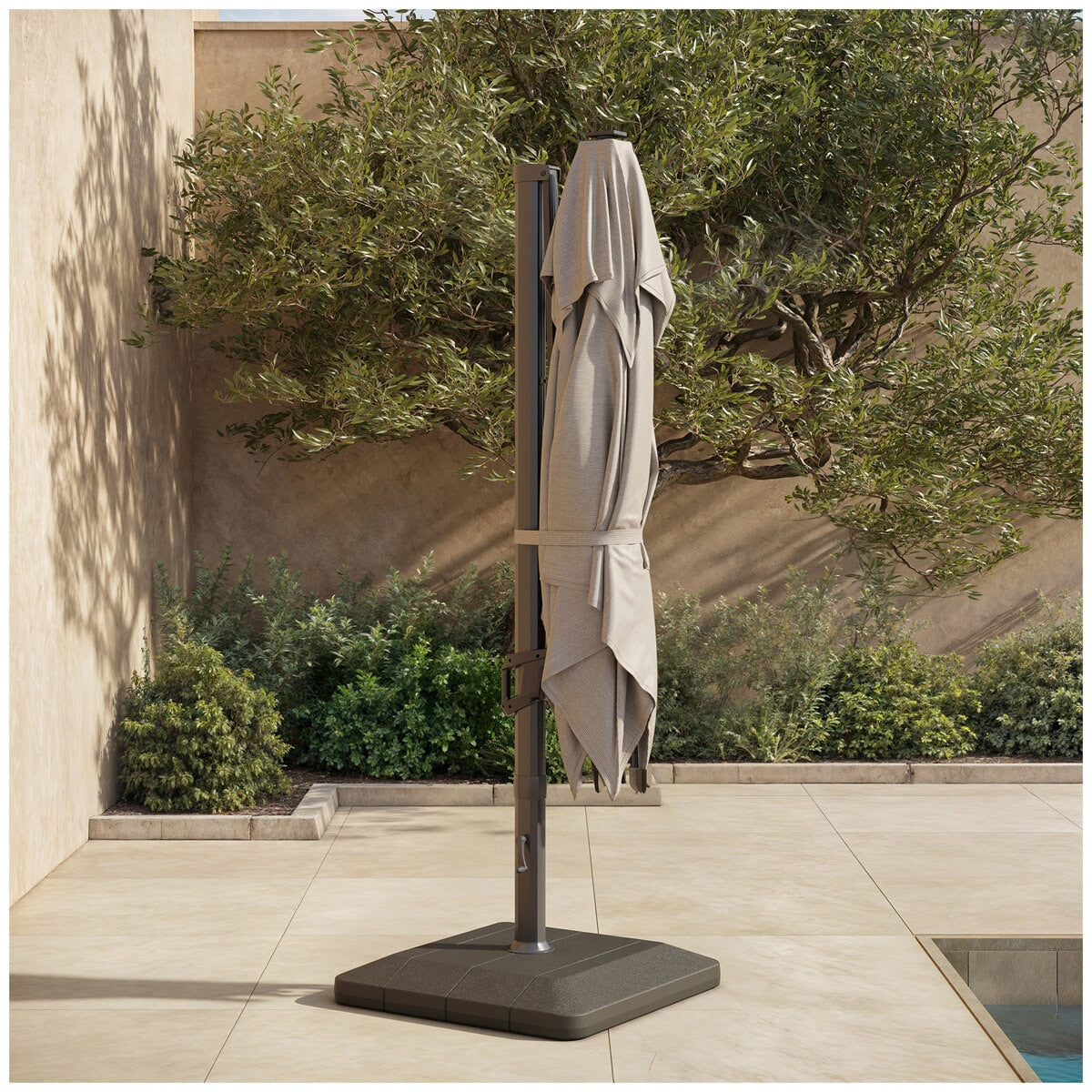 Seasons Sentry By Atleisure Solar LED Cantilever Umbrella - SuperSaverAU - view 4