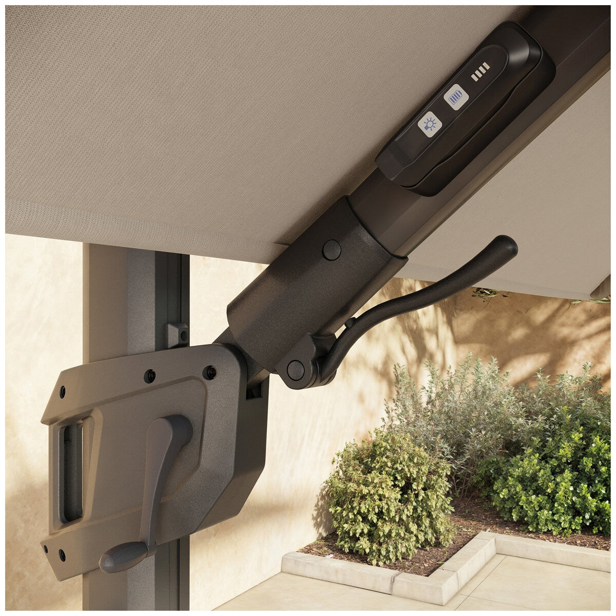 Seasons Sentry By Atleisure Solar LED Cantilever Umbrella - SuperSaverAU - view 8
