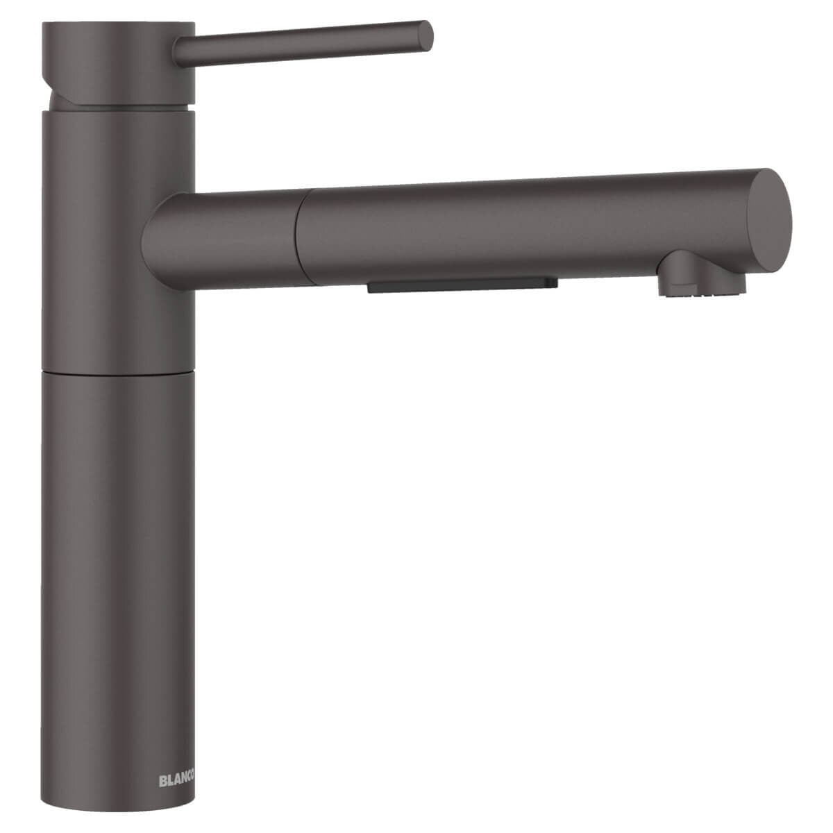 Blanco Slim Top-Lever Pull-Out Mixer Tap - Rock Grey Silgranit-Look Finish - 140° Swivel Spout - 527581