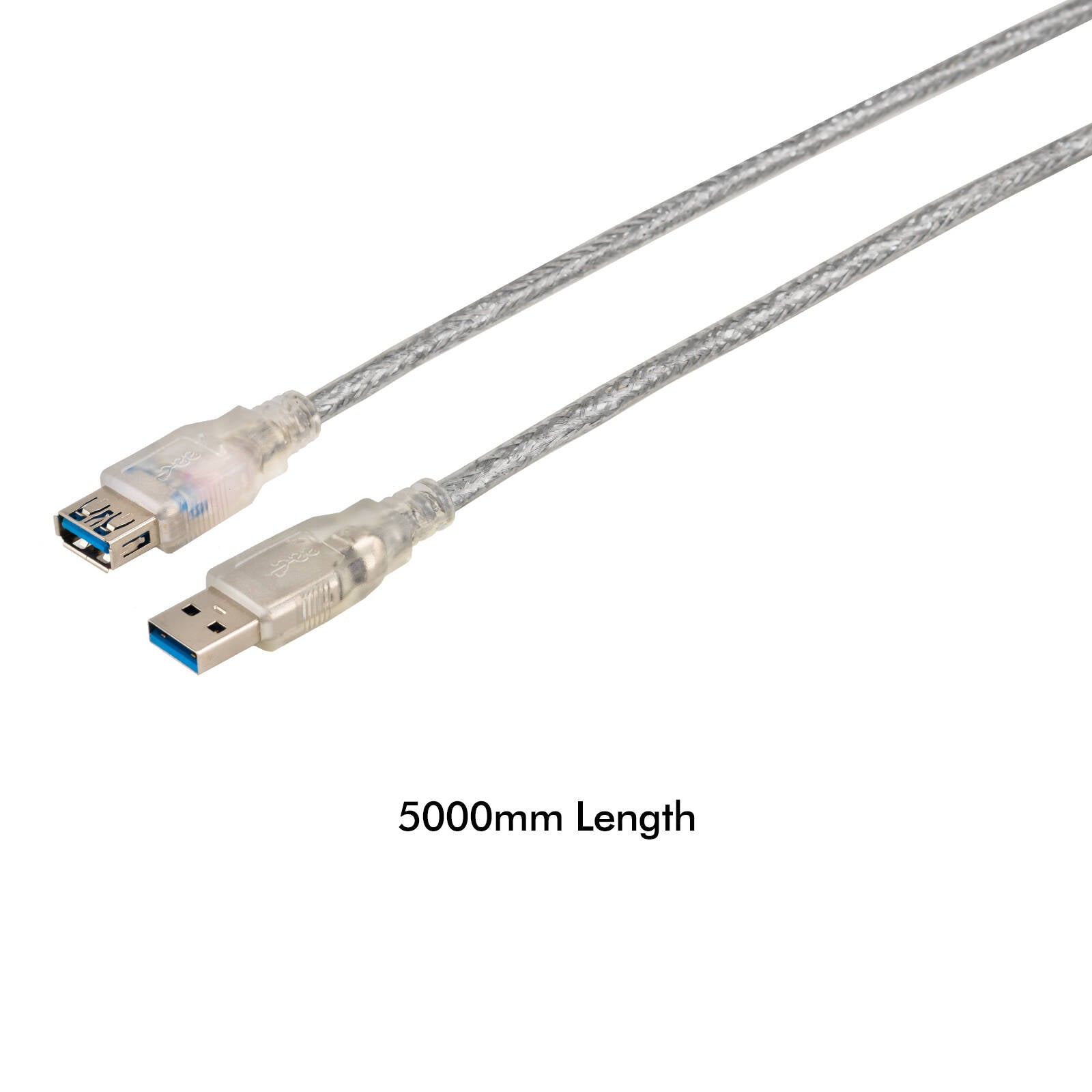 Antsig 5m USB-A Male to USB-A Female Extension Cable Silver