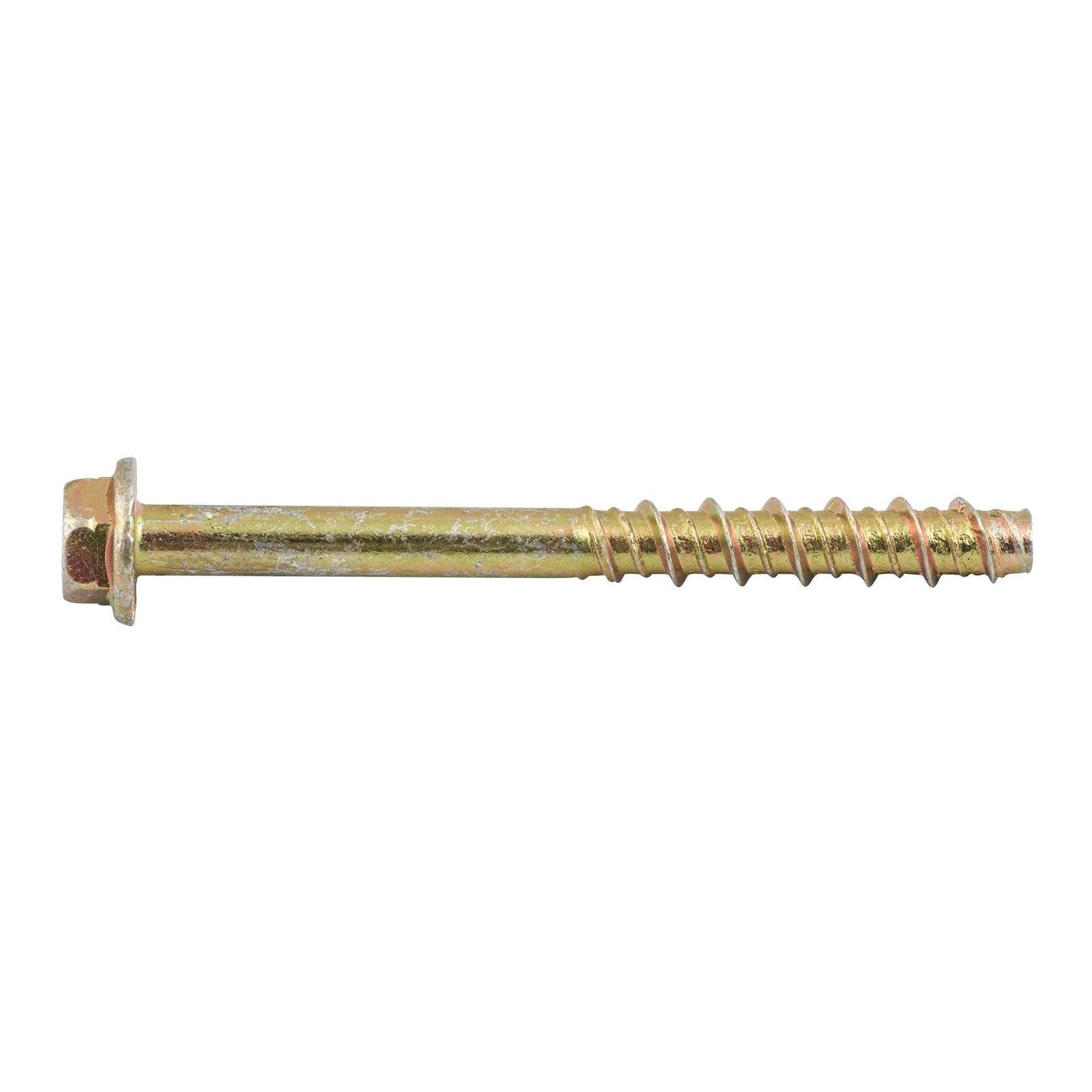 Ramset AnkaScrew 6 x 75mm Zinc-Plated Masonry Anchor - Flanged Hex Screw-In - 10 Pack