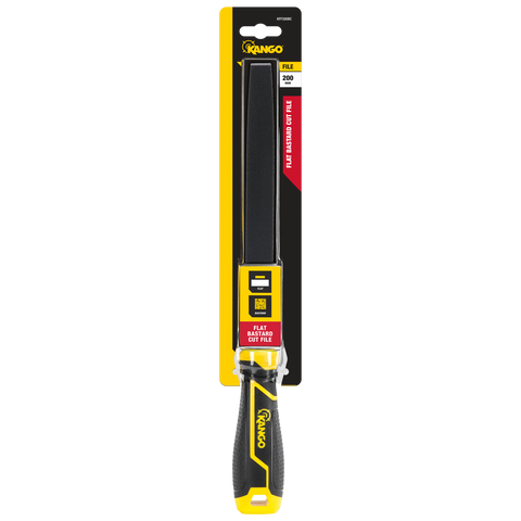 Kango 200mm Flat Bastard Cut File with Removable K-Lock Handle