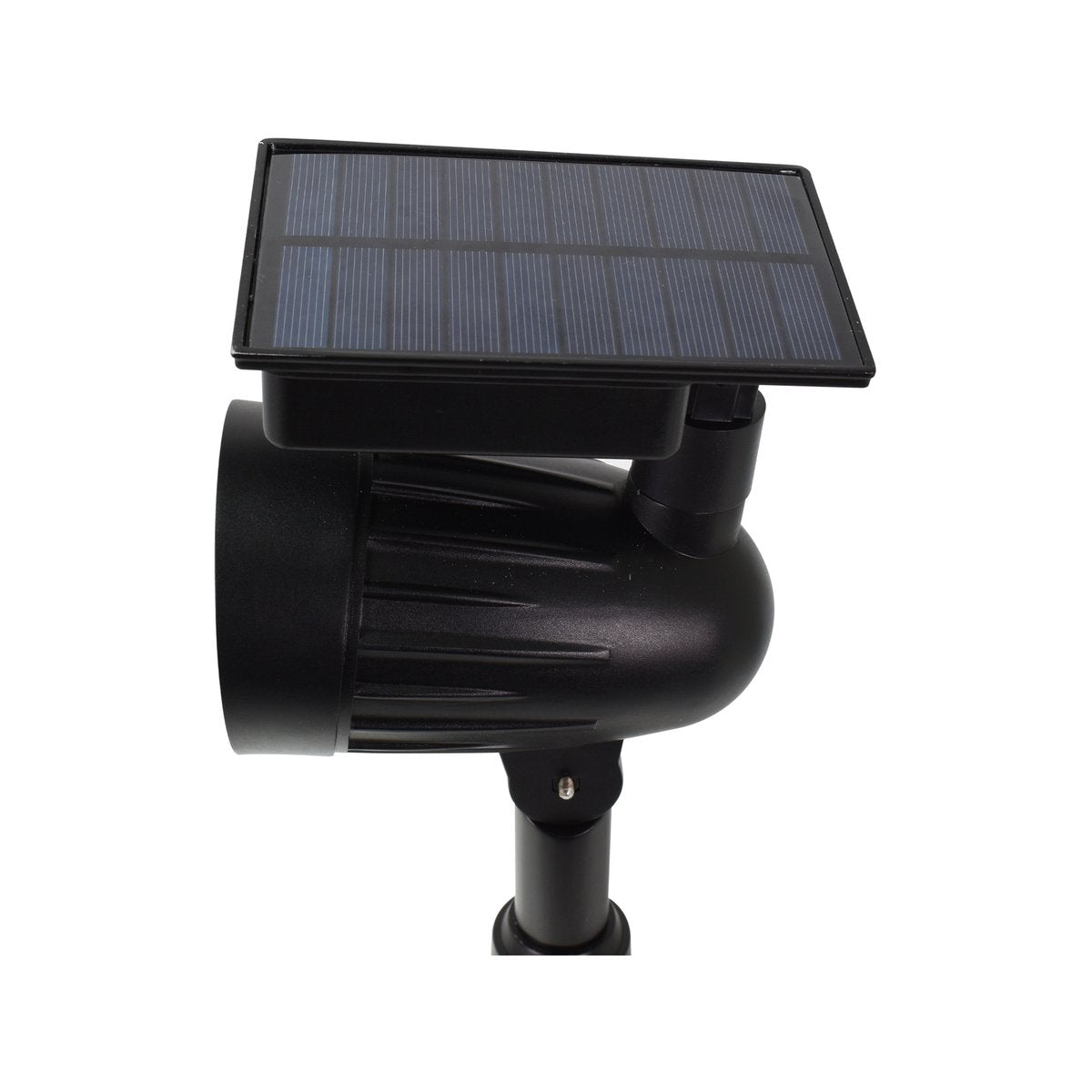 Luxzone 35cm 60lm Aluminium LED Solar Pathway Light, Adjustable Head, Weather Resistant
