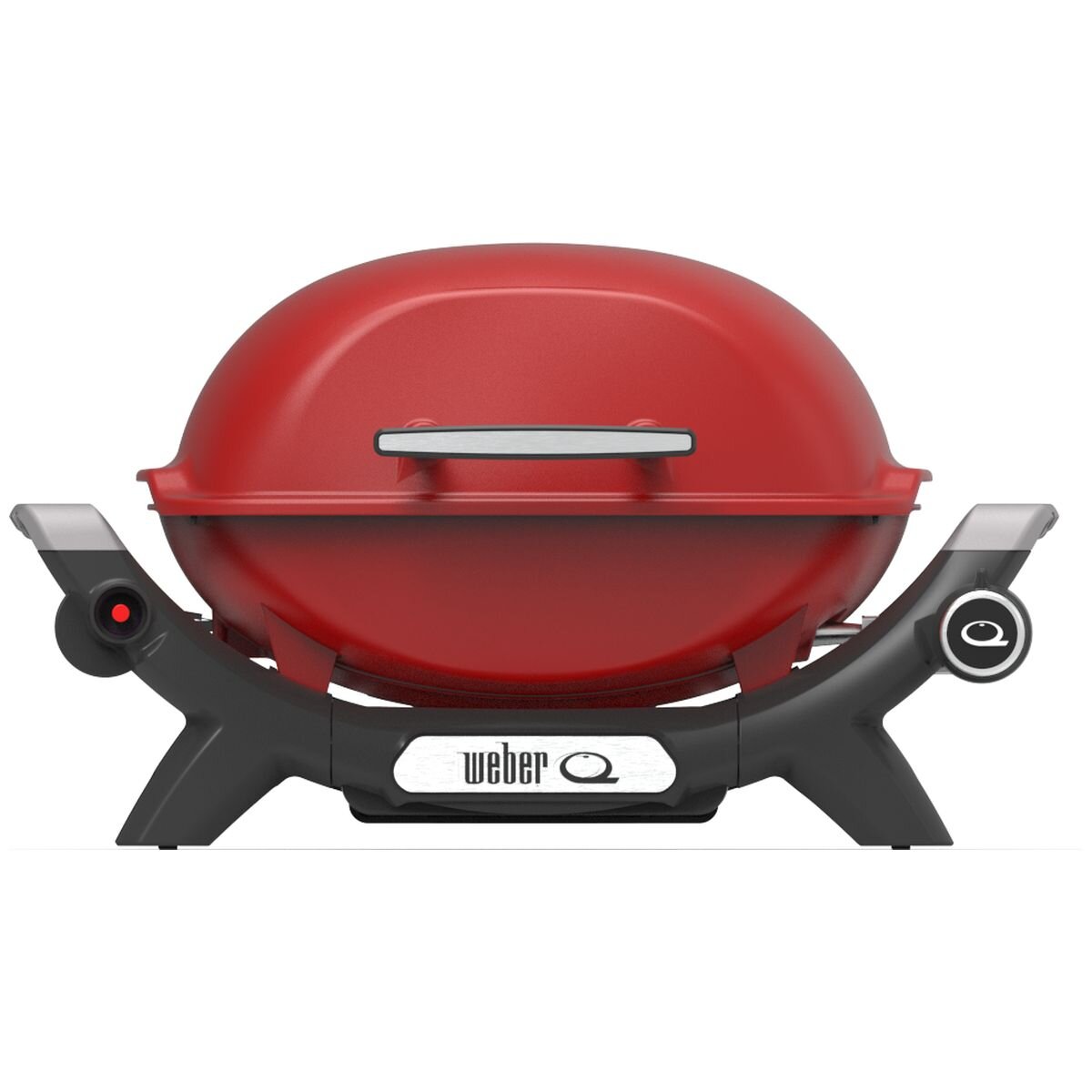 Weber Baby Q1000N Portable LPG BBQ - Compact, Front-Facing Grease Tray, Red - 3400040