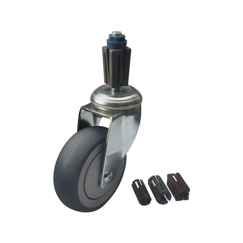 Easyroll 100mm 120kg Grey Rubber Castor Expansion Kit