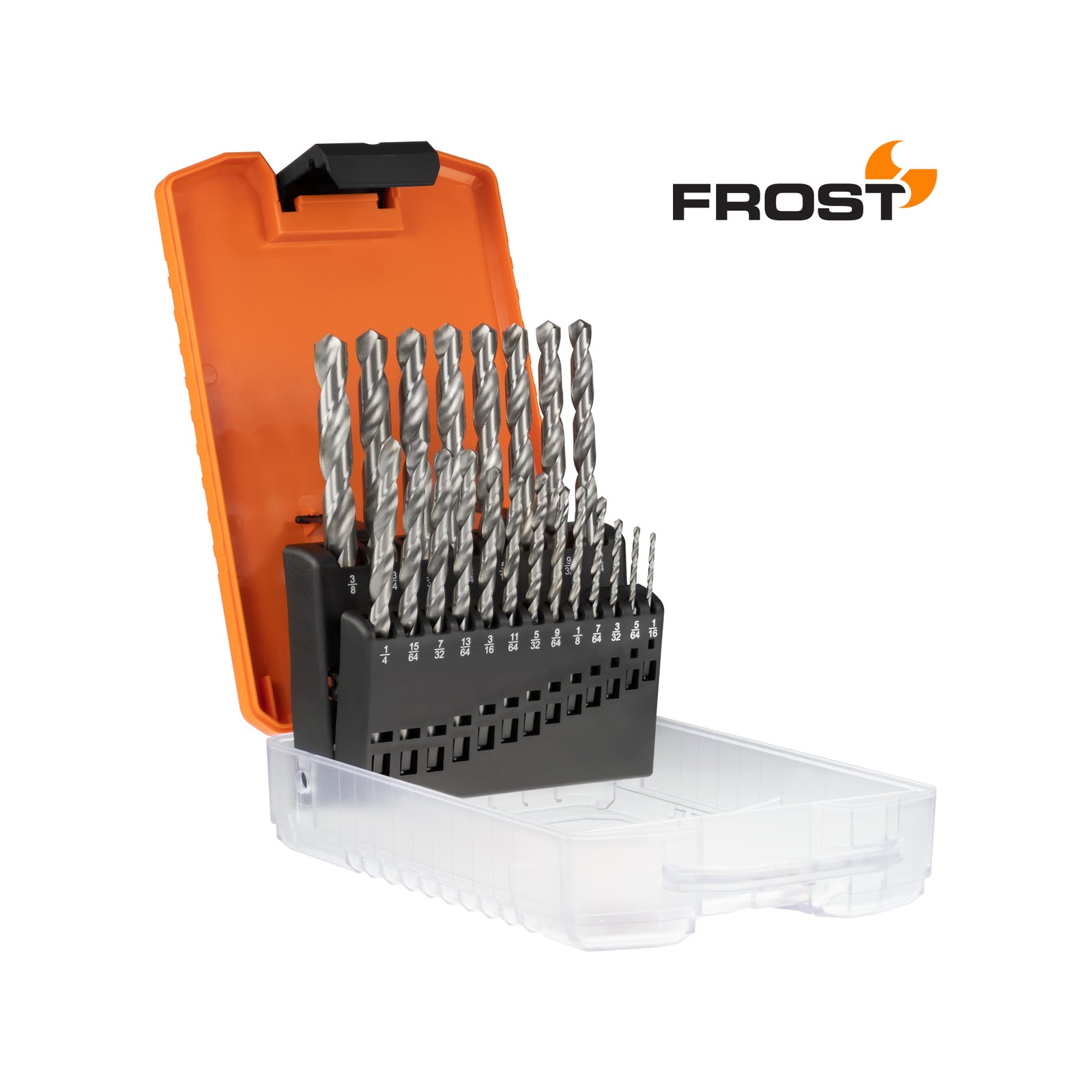 Frost 21 Piece HSS Imperial Jobber Drill Bit Set