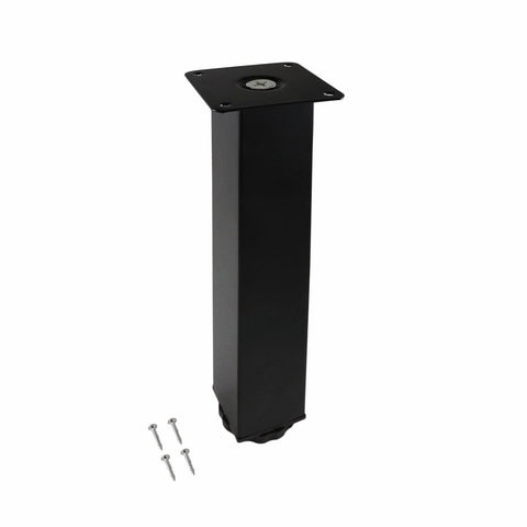 Adoored Table Leg - 40 x 40 x 230mm - Steel - Adjustable Black - SuperSaverAU - view 1