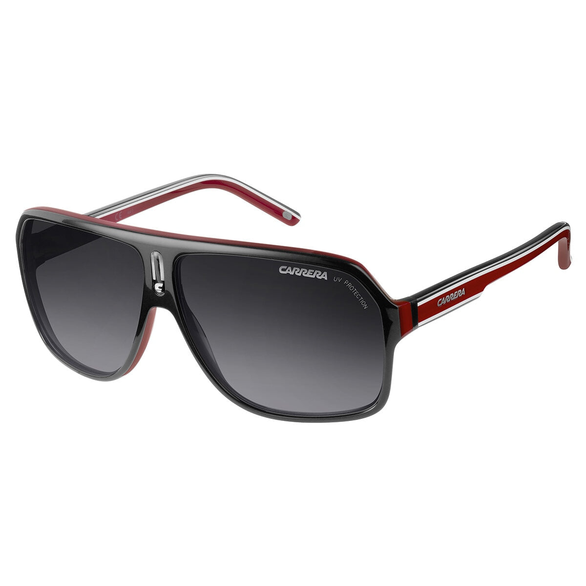 Carrera Men's Sunglasses Carrera 27 Black Red Crystal White, Vintage Sportswear, Gradient Grey Lenses - SuperSaverAU - view 1