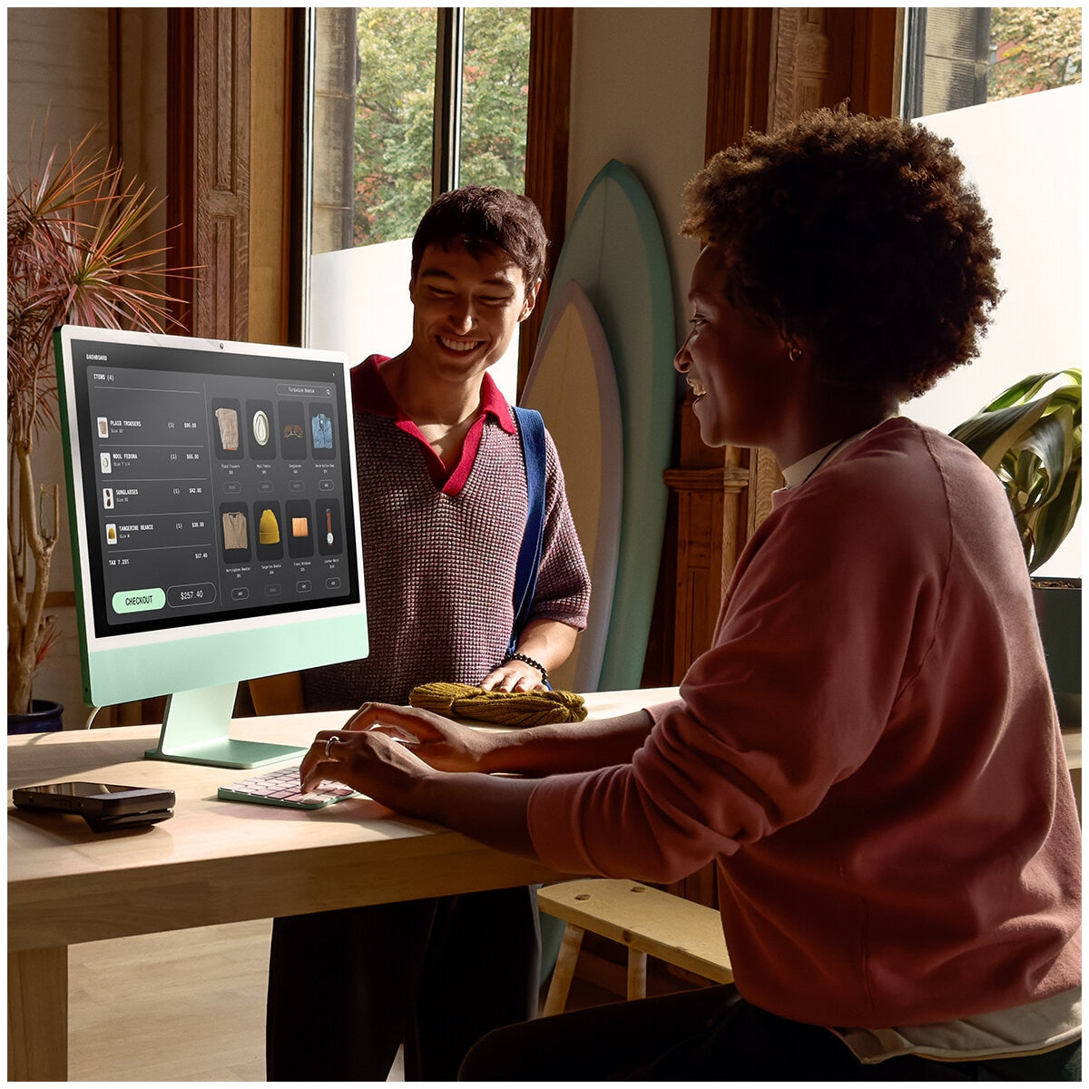 Apple iMac 24 Inch Retina 4.5 Display M4 Chip 8 Core GPU 16GB 256GB SSD Green - SuperSaverAU - view 8