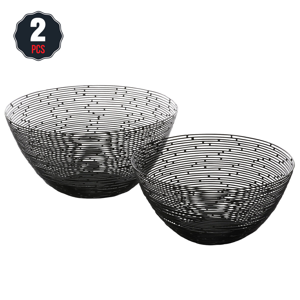 Gourmet Basics By Mikasa Metal Baskets Set Of 2 - SuperSaverAU - view 1