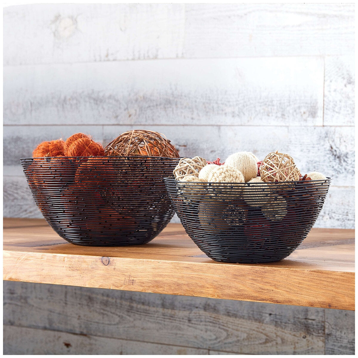 Gourmet Basics By Mikasa Metal Baskets Set Of 2 - SuperSaverAU - view 5