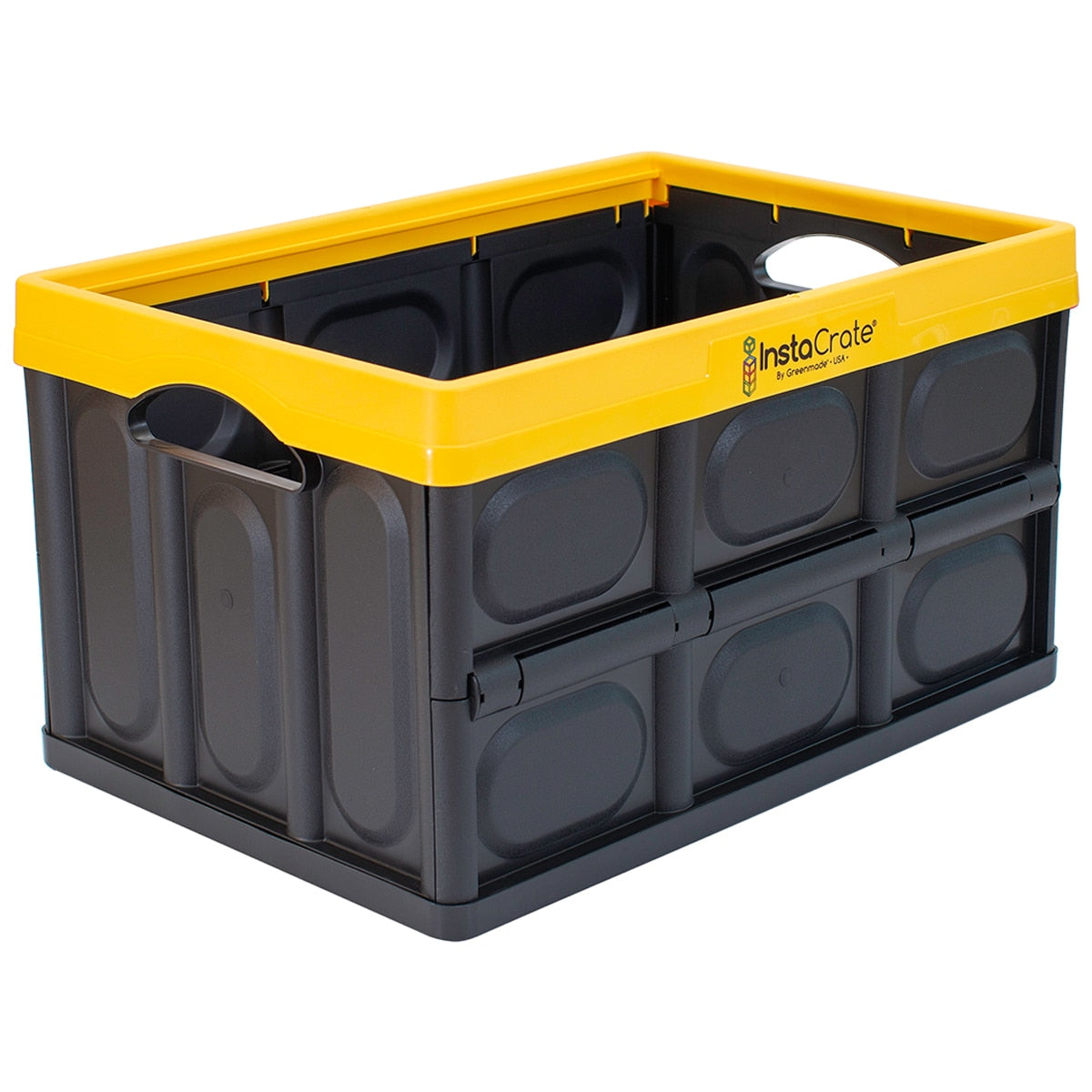 Instacrate Storage Crate Yellow 2 x 46L - SuperSaverAU - view 1