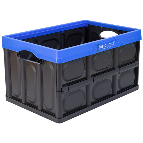 Instacrate Storage Crate Blue 2 x 46L - SuperSaverAU - view 1