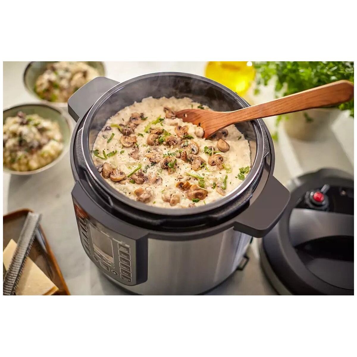 Philips All-In-One XL 8L Multi Cooker - 1500W, 20 Pre-Set Programs, Black and Silver - HD2238-72