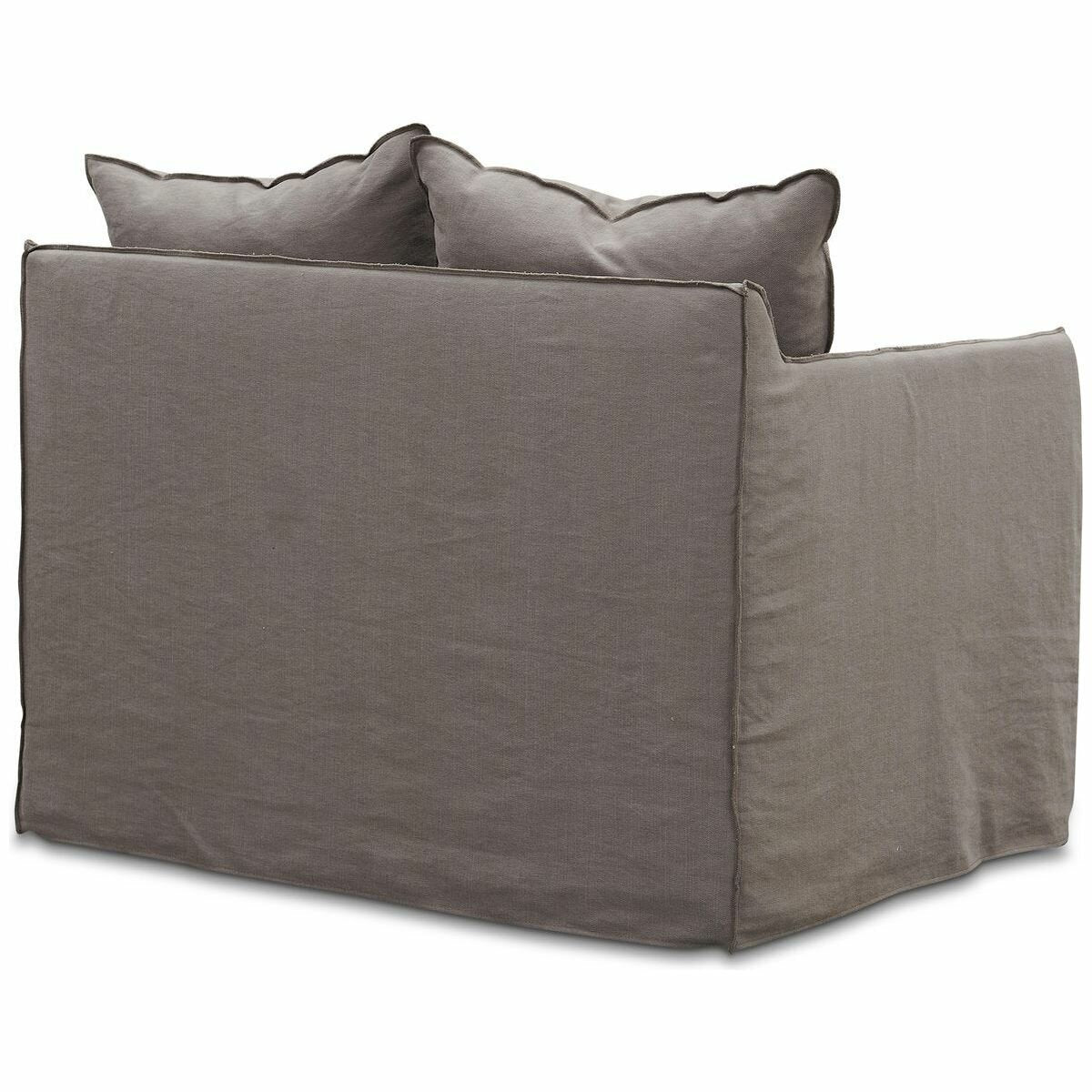 Kalona Kauai two seater sofa - coal, eucalyptus frame, removable cover - WS-203-05-COAL-01
