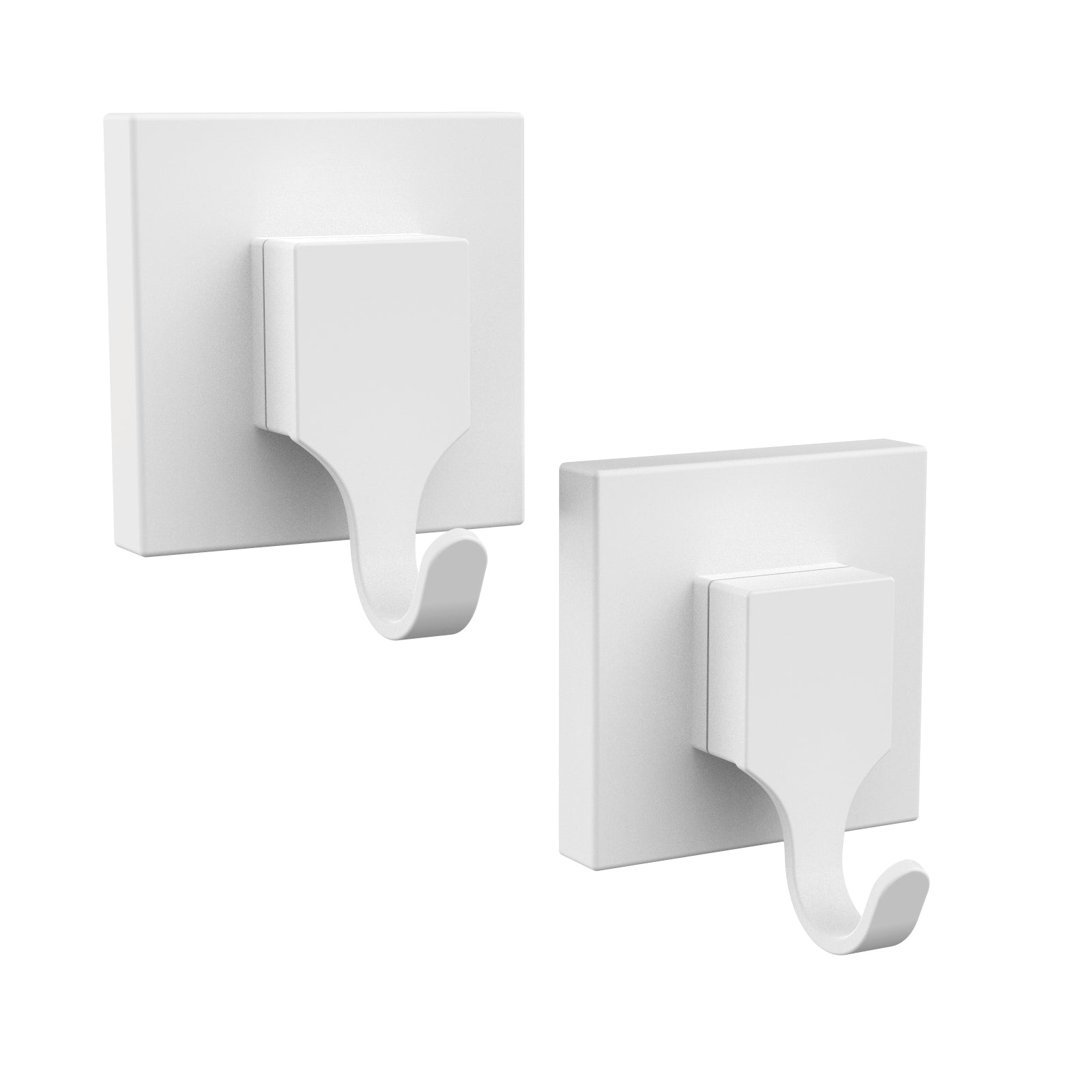 Fusion-Loc 13kg Suction Bathroom Hook - White ABS 2 Pack