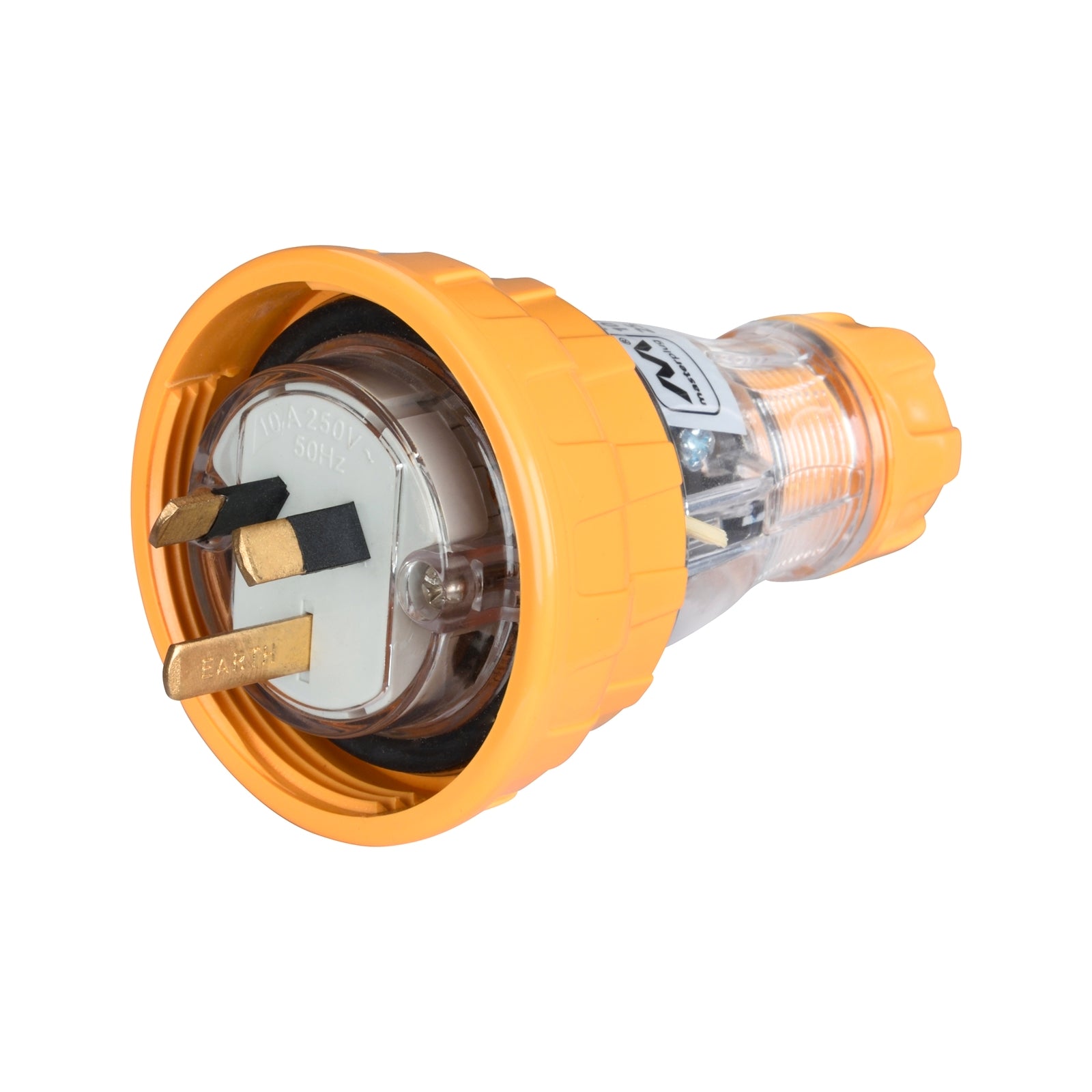 CordTech 10A 250V IP66 Wireable 3 Pin Plug, Yellow PIP66