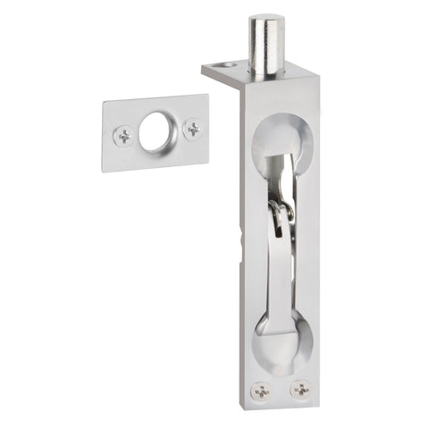 Delf Architectural 110 x 21mm Flush Bolt, Satin Chrome Zinc Alloy, Indoor
