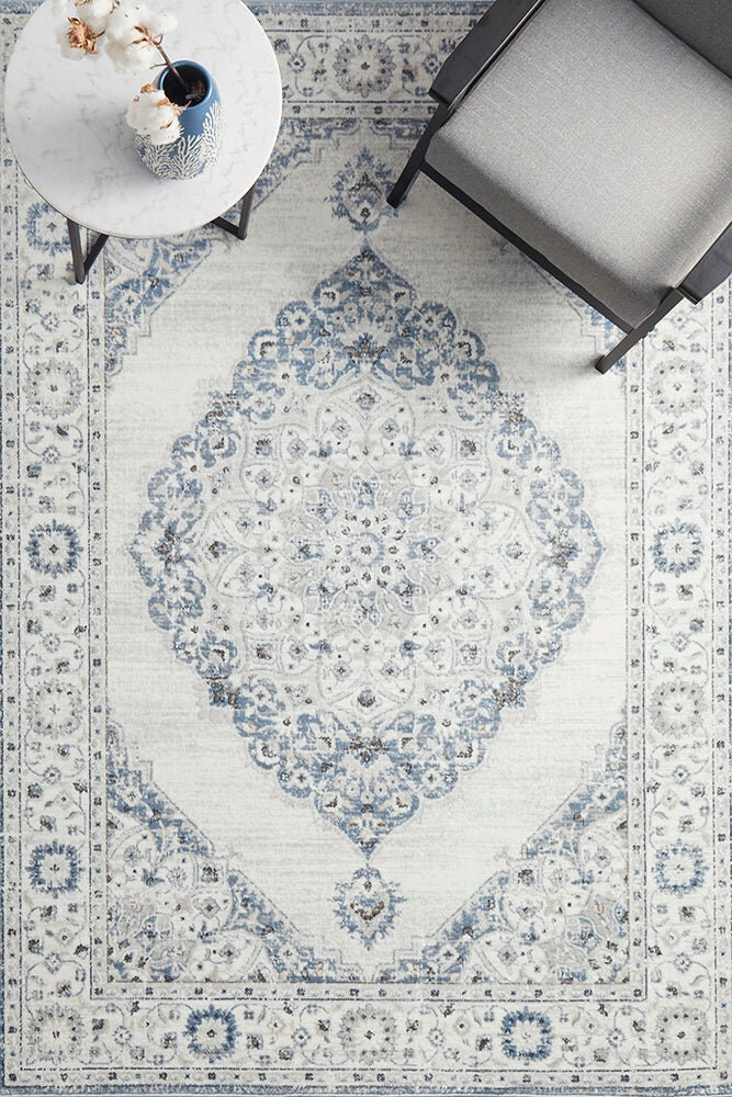 Rug Culture Emotion Extra Large Rug 330x240cm - Multi-coloured Power Loomed Polyester - EMO77BLUE330X240