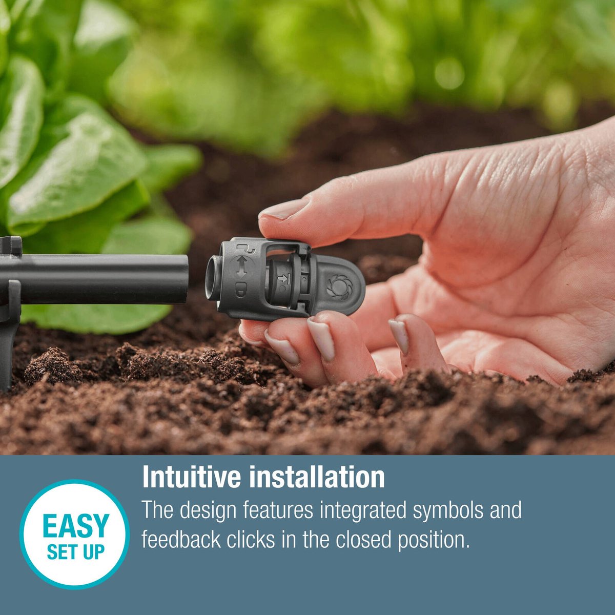 GARDENA 13mm Micro Irrigation Plug 5 Pack Black High-Impact Plastic