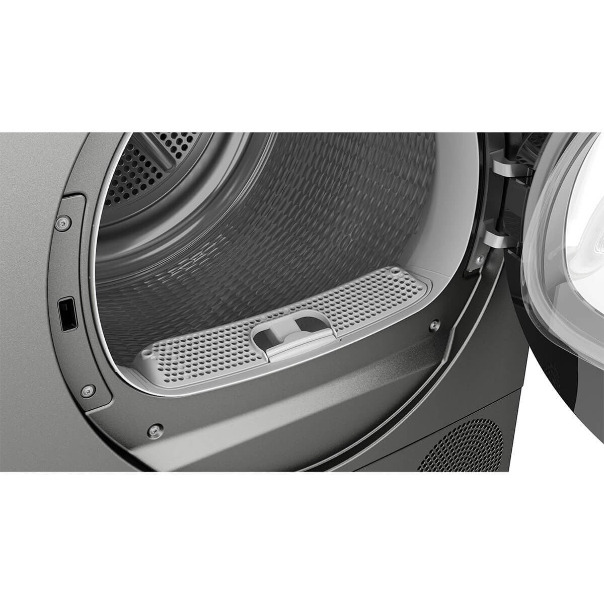 Bosch Series 8 8kg Heat Pump Dryer - Cast Iron Grey, 9 Star Energy Rating, Smart Dry - WQH235BFAU