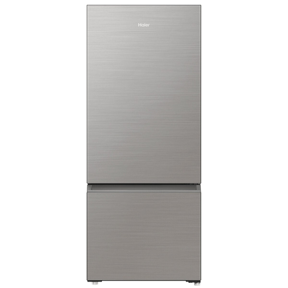 Haier 433L Bottom Mount Fridge - Satina Silver, 5.5 Star Energy, Humidity Fresh Zone - HRF420BS