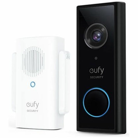 Eufy Full HD Wireless Video Doorbell with Mini Repeater - Night Vision, IP65 Weatherproof - E8220CW1
