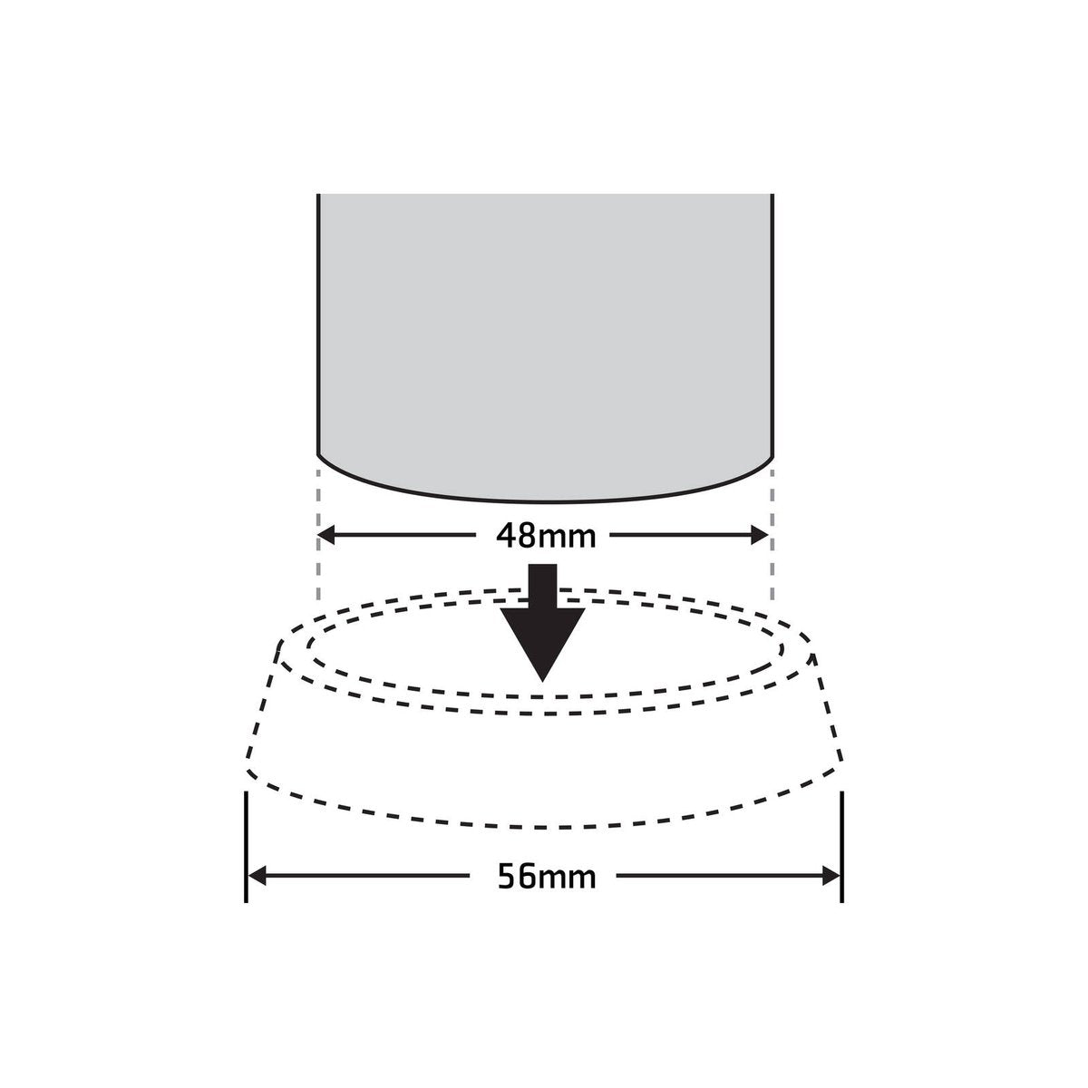 Surface Gard Castor Cups - 48mm - Plastic - For Carpet & Hardwood - 4 Pack - SuperSaverAU - view 3