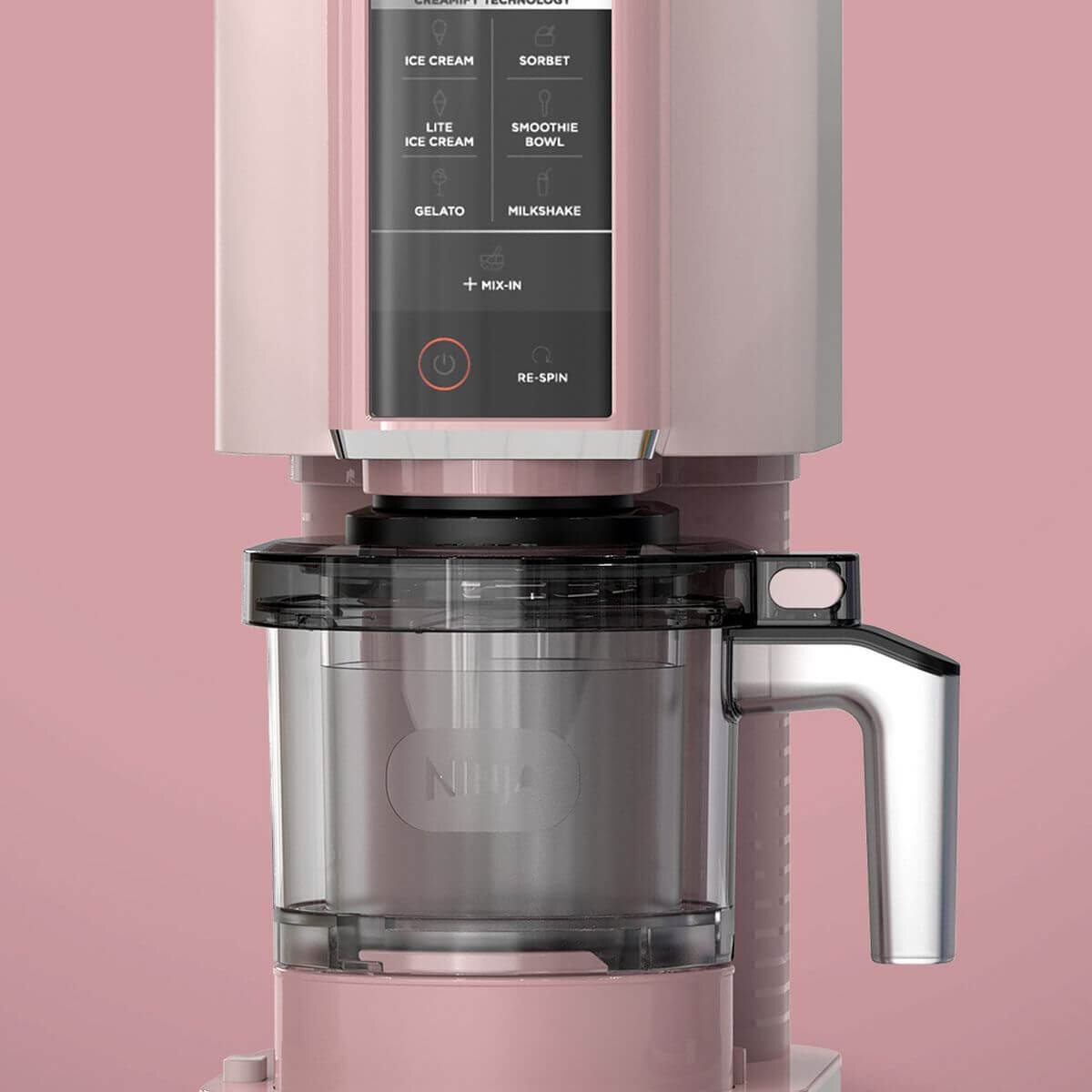 Ninja Creami Ice Cream Maker - Seven Programs - 800W - Three 470ml Tubs - Pink - NC302PKANZ