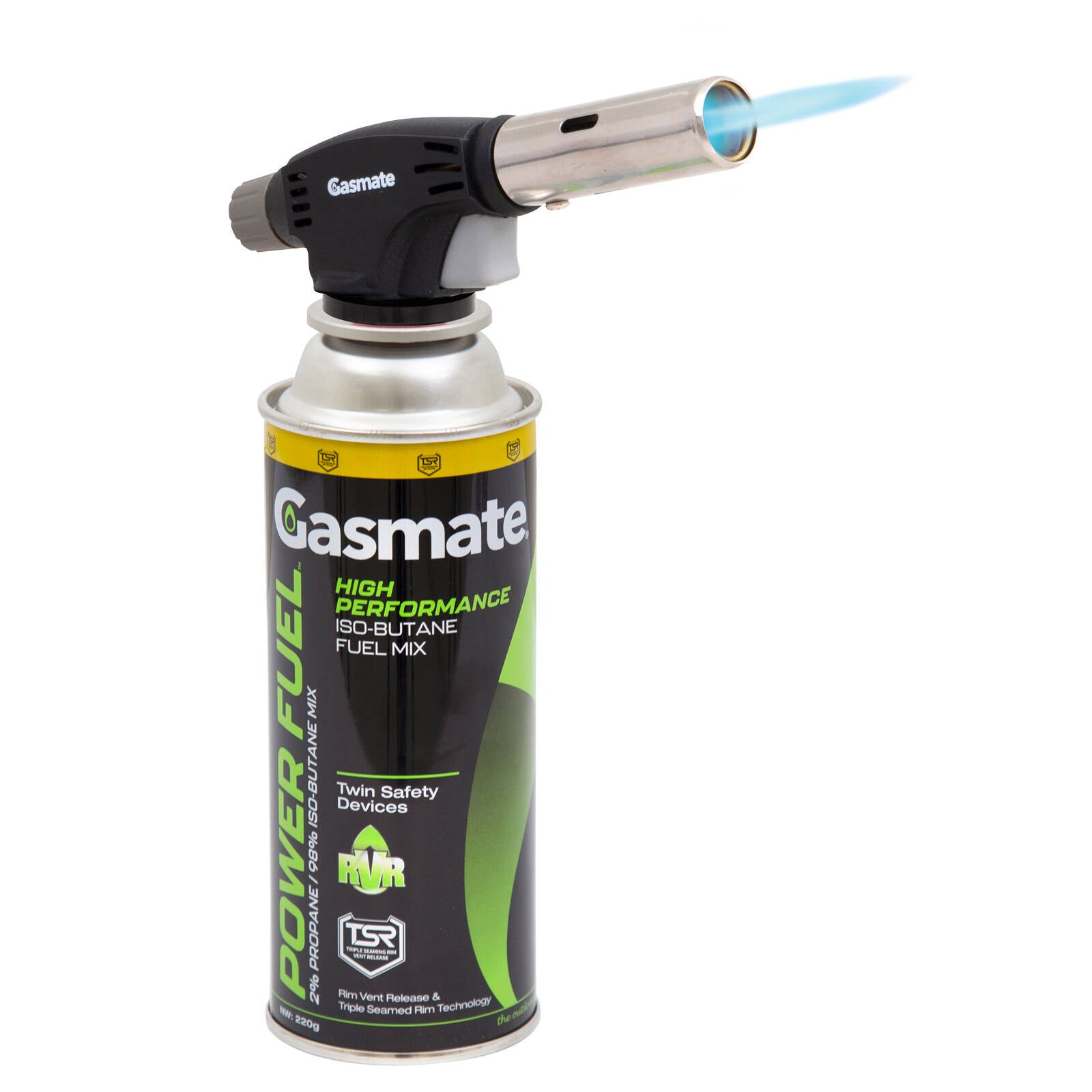 Gasmate Butane Fire Lighter Torch Steel