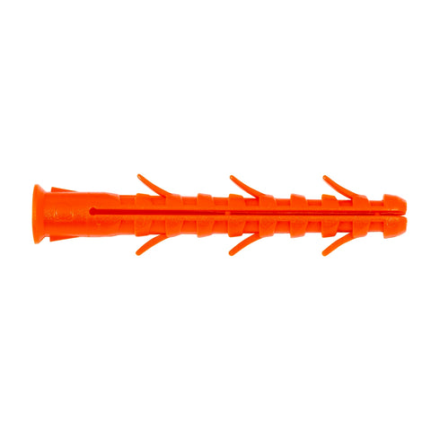 Ramset RamPlug Long 10 x 80mm Nylon Wall Anchor Orange - Each