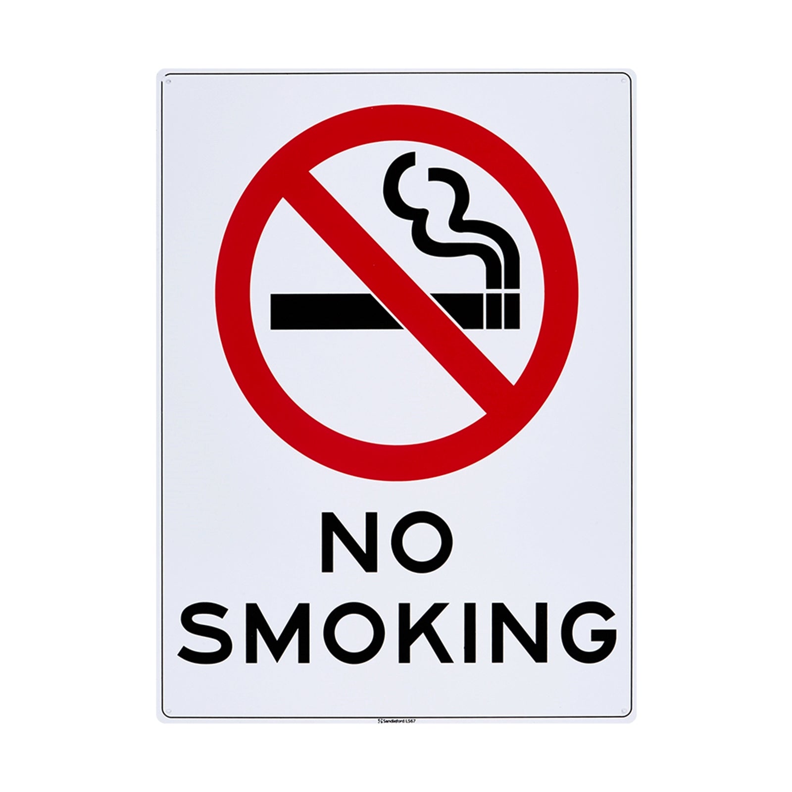Sandleford No Smoking Sign 450 x 600mm Polypropylene - Weather Resistant