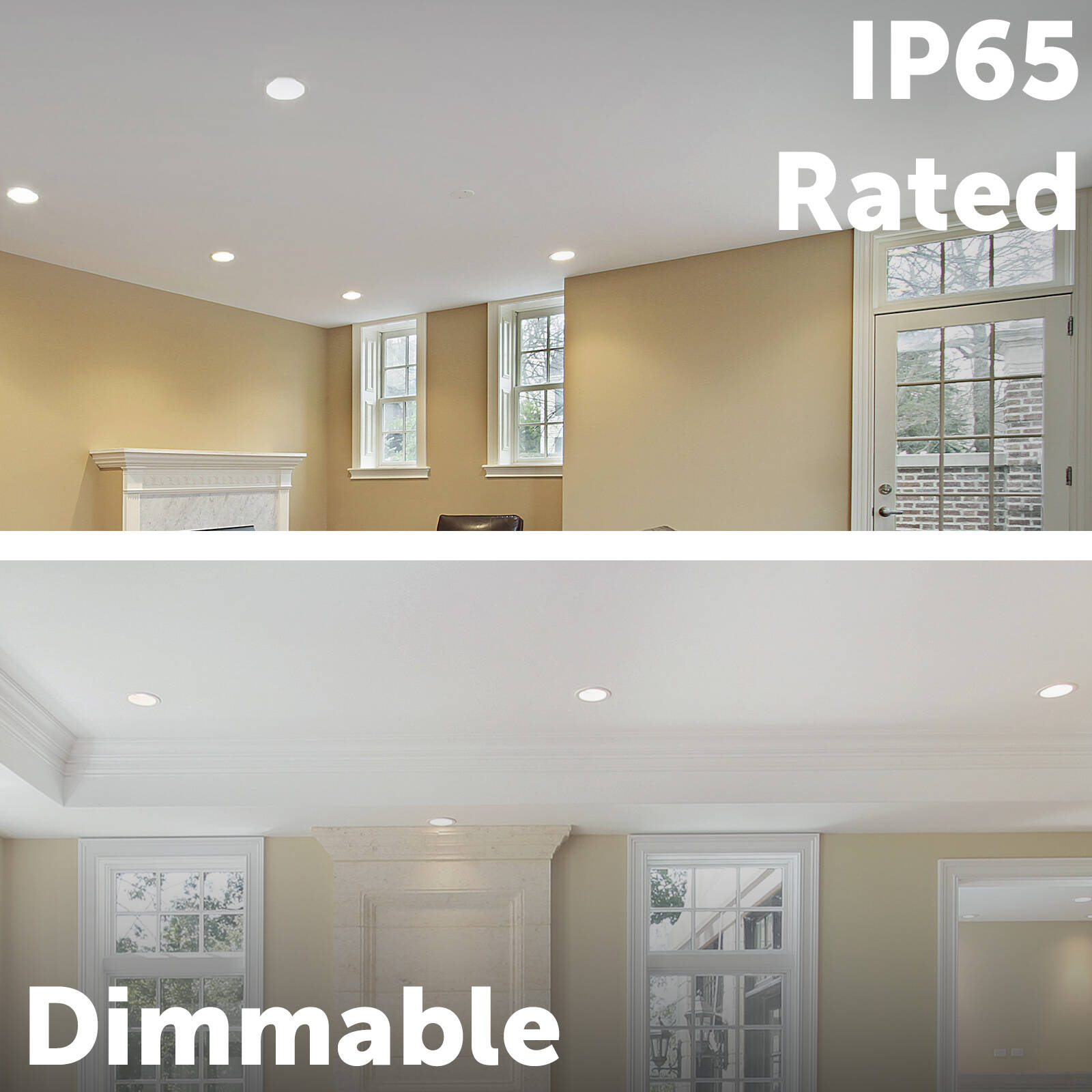 Arlec 9W 92mm IP65 Tricolour Dimmable LED Downlight 240V White Indoor Outdoor ALD271
