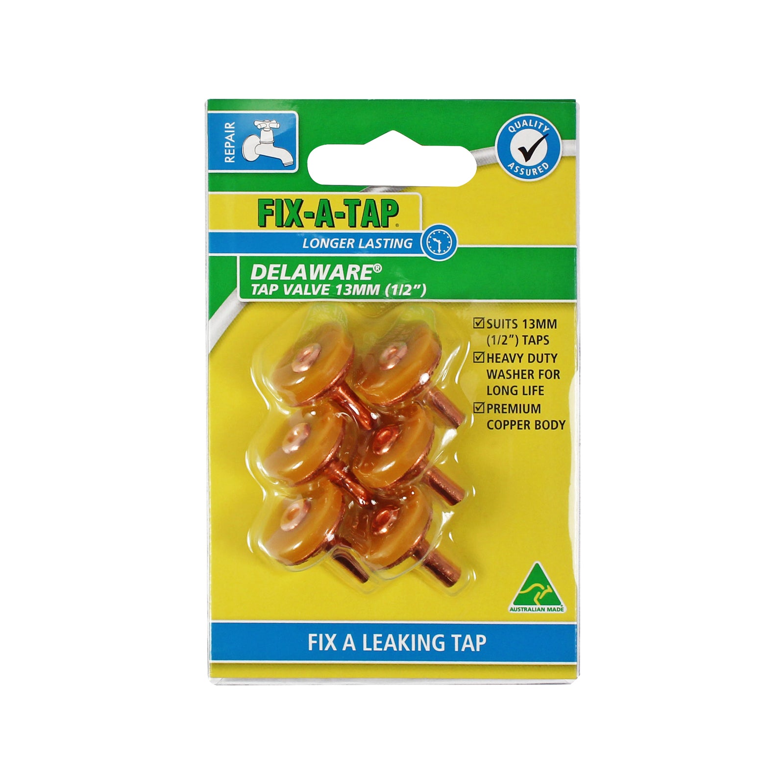 FIX-A-TAP 13mm (1/2") Delaware Tap Valve - 6 Pack