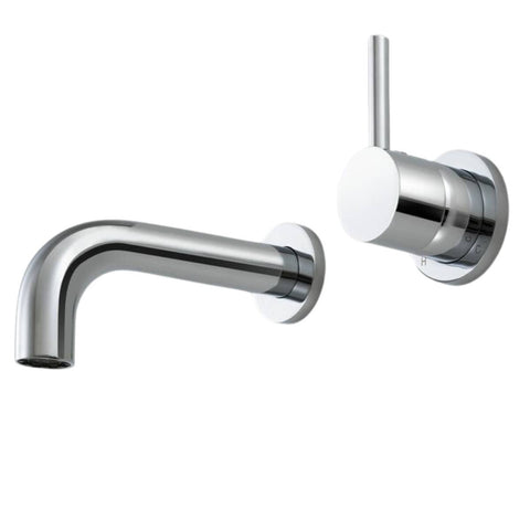 Rogerseller Tonic Up Wall Basin Mixer 150mm - Chrome Finish - 6 Star WELS - 3606014301