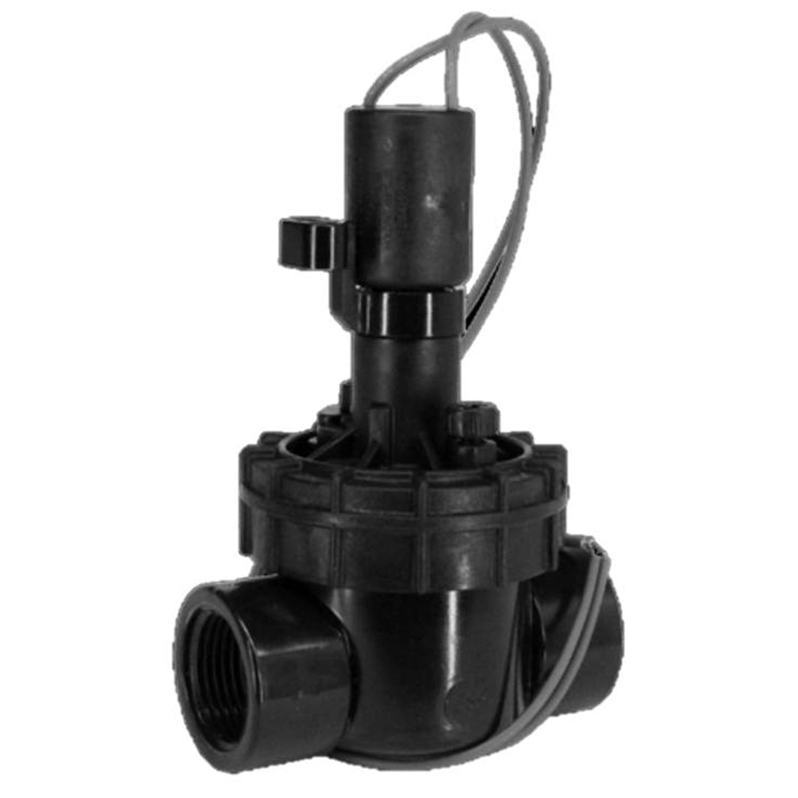 Pope 25mm Solenoid Valve with Flow Control - Black ABS, Automatic, 1000 kPa BSP