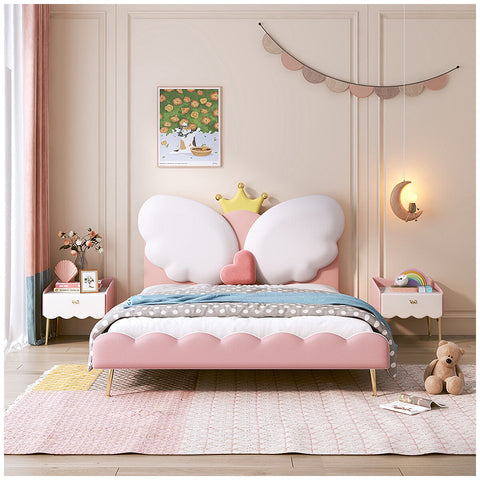 Aesthetik Kids Angel Queen Bed - SuperSaverAU - view 1