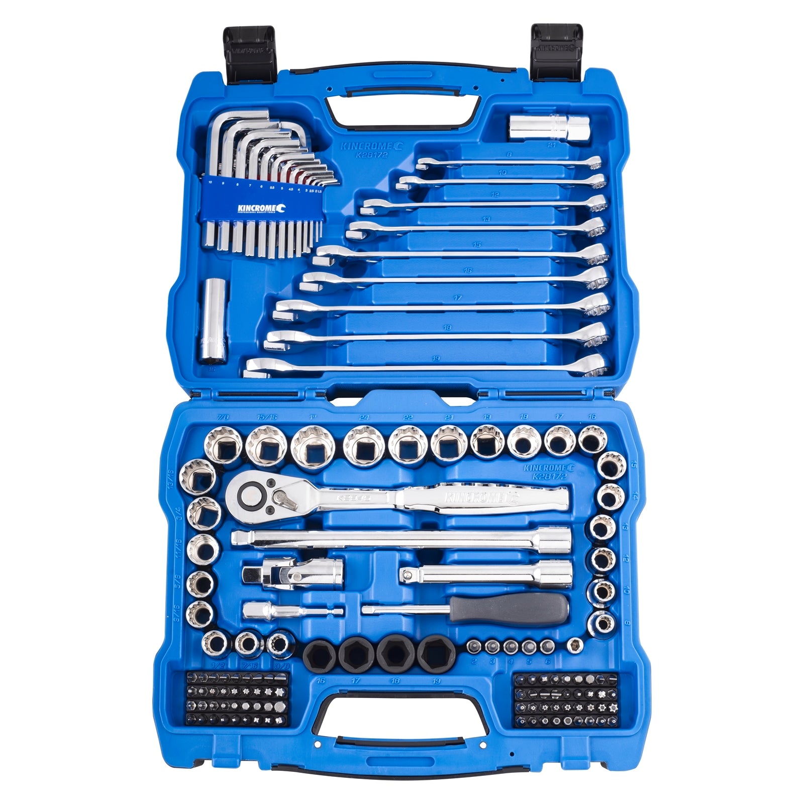 Kincrome 148 Piece 1/2" Drive Metric and Imperial Chrome Vanadium Socket Set