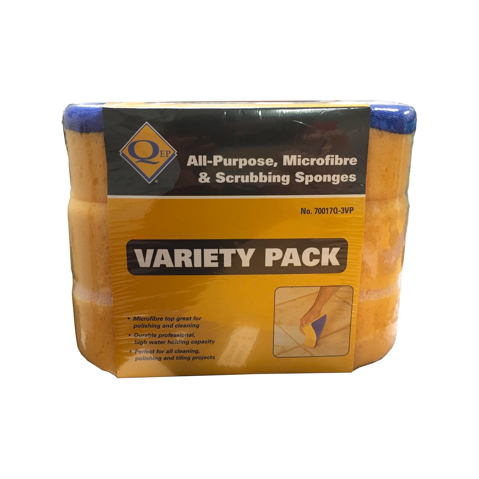 QEP Polyurethane Grouting Sponge Variety 3 Pack for Tiling and Cleanup