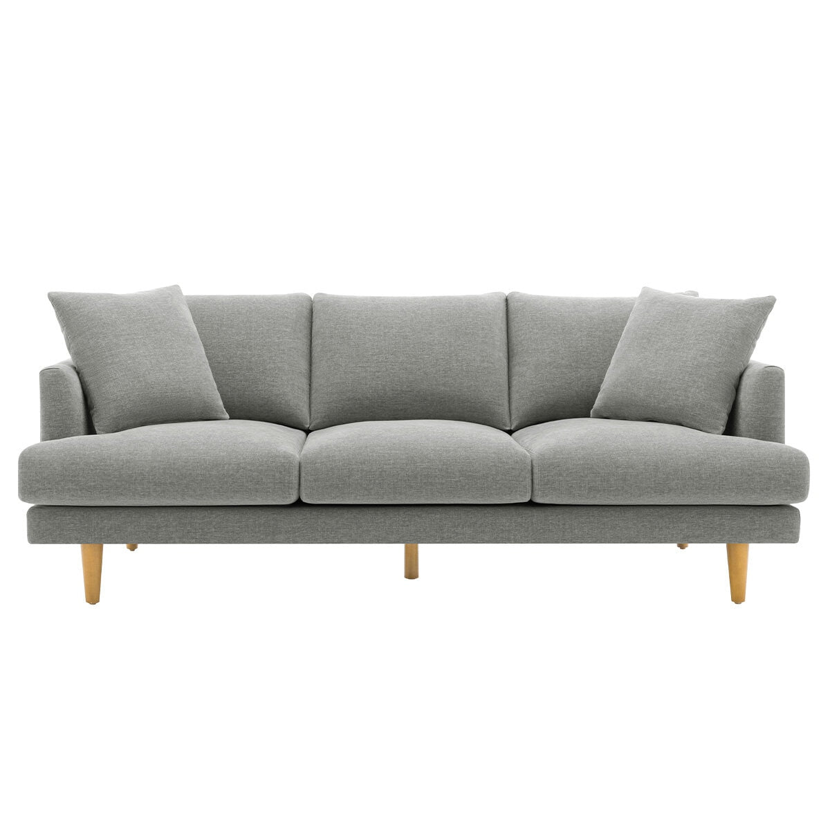 VDL Designs Crown Fabric Sofa Light Grey - SuperSaverAU - view 1