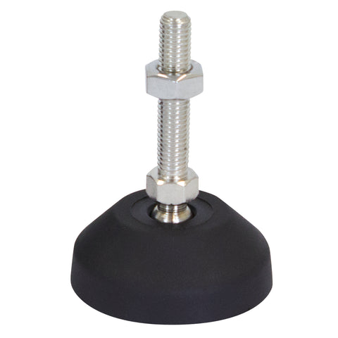 Richmond Wheel and Castor Co. 60mm x M10 Zinc Plated Ball Jointed Levelling Foot