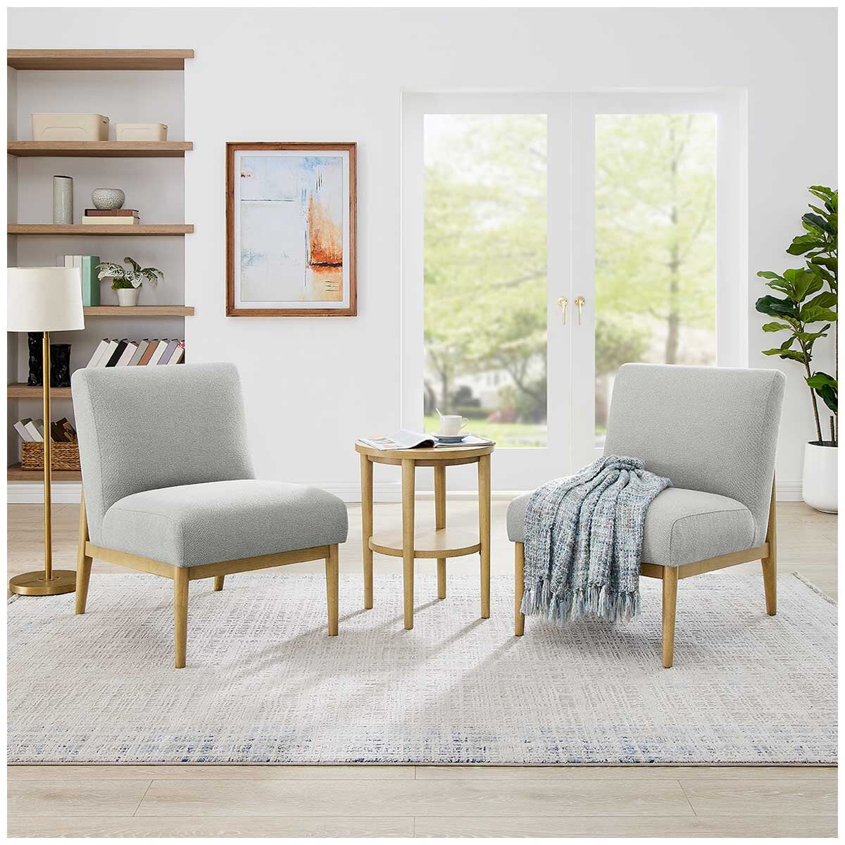 Thomasville Fabric Chair And Accent 3 Piece Table Set - SuperSaverAU - view 1