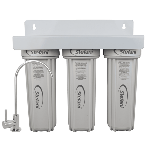Stefani Triple Stage Undersink Water Filtration System, Lead Free