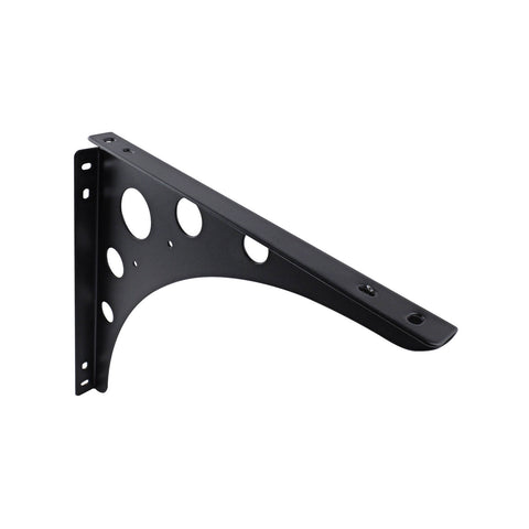Carinya 300 x 300mm Black Euro Bracket - Powder Coated Steel, 100kg