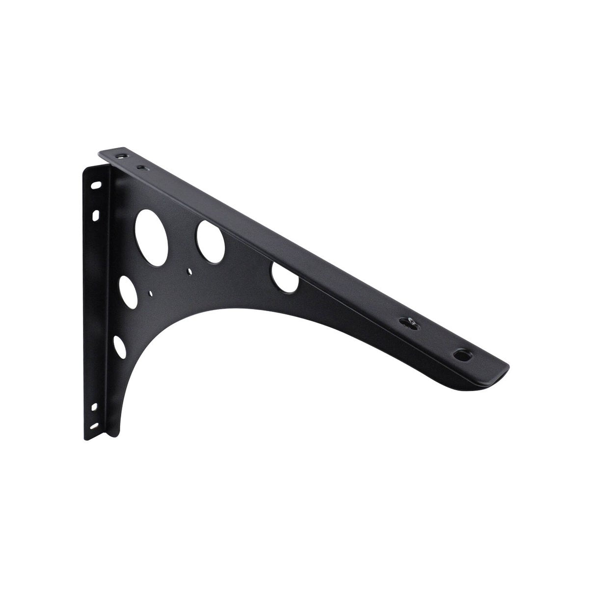 Carinya 300 x 300mm Black Euro Bracket - Powder Coated Steel, 100kg