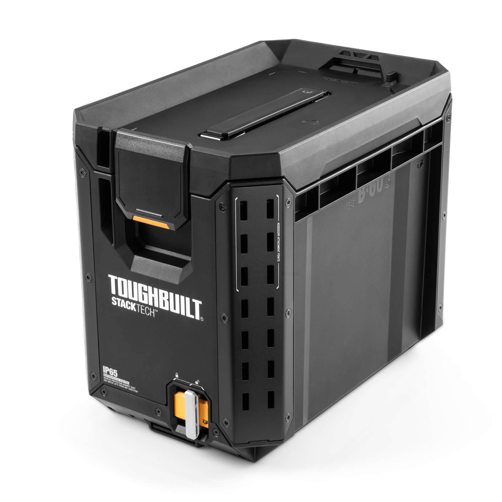 ToughBuilt StackTech Compact Tool Box - Lockable Organiser with Removable Tray