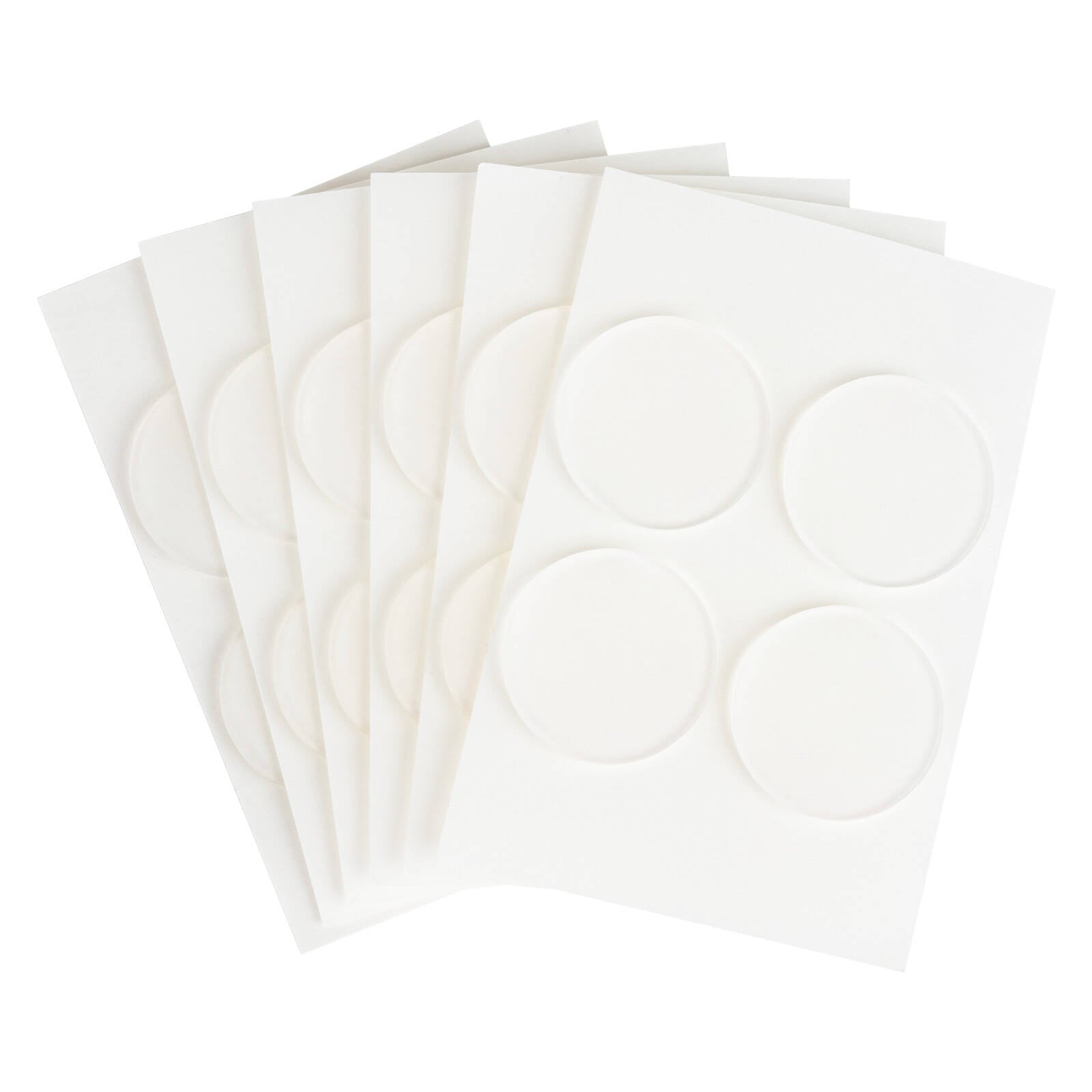 Duck Max Strength Nano Grab Mounting Circles, Clear 25 x 25mm, 24 Pack