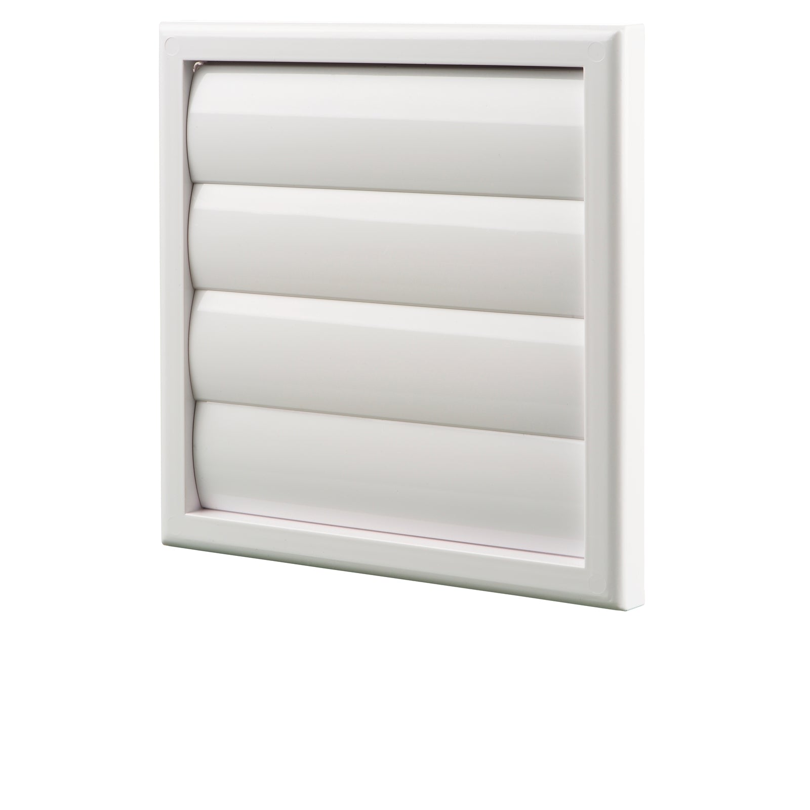 Blauberg 150mm White Square Gravity Grille - ABS Plastic Wall Vent