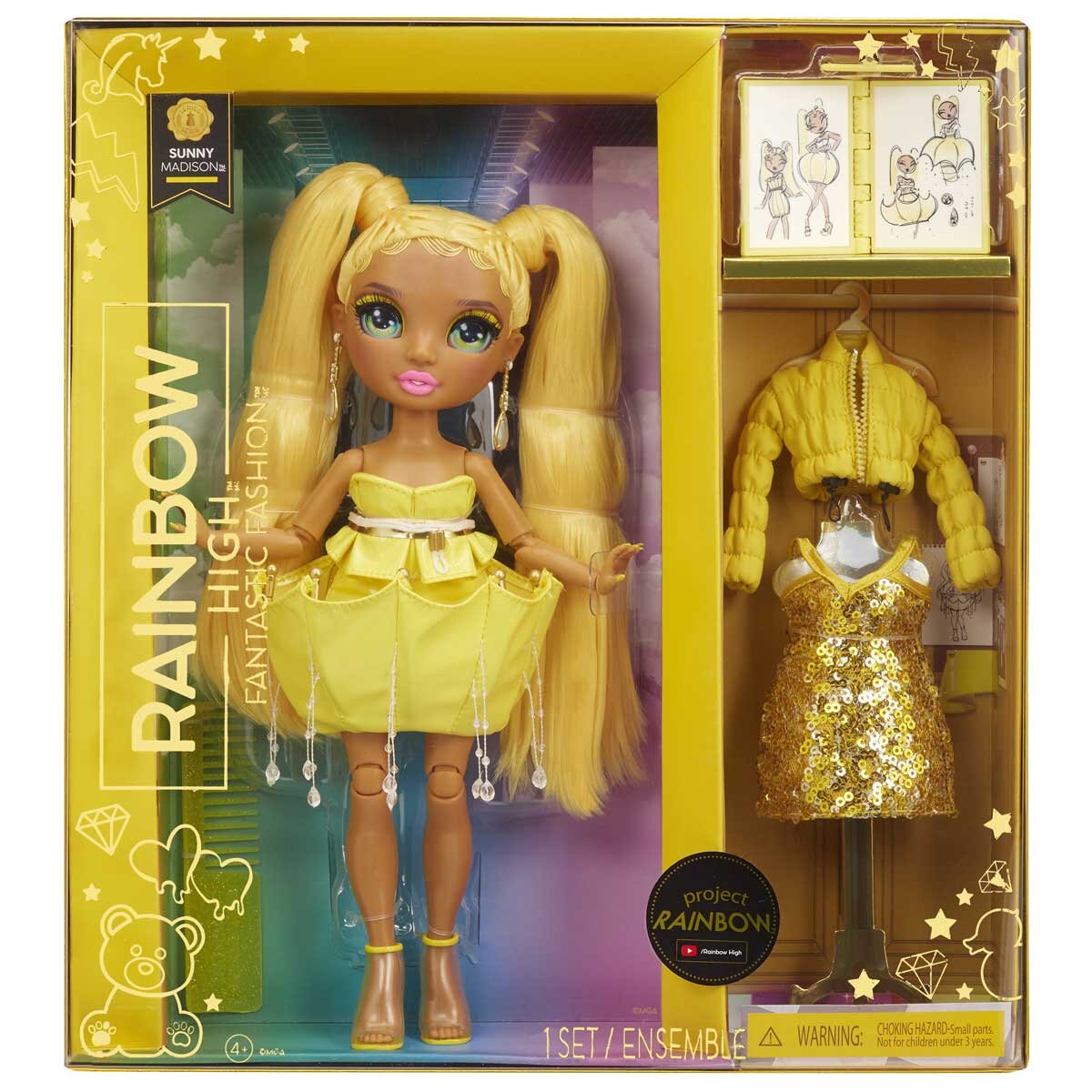 Rainbow High Fantastic Fashion Dolls Sunny - SuperSaverAU - view 3